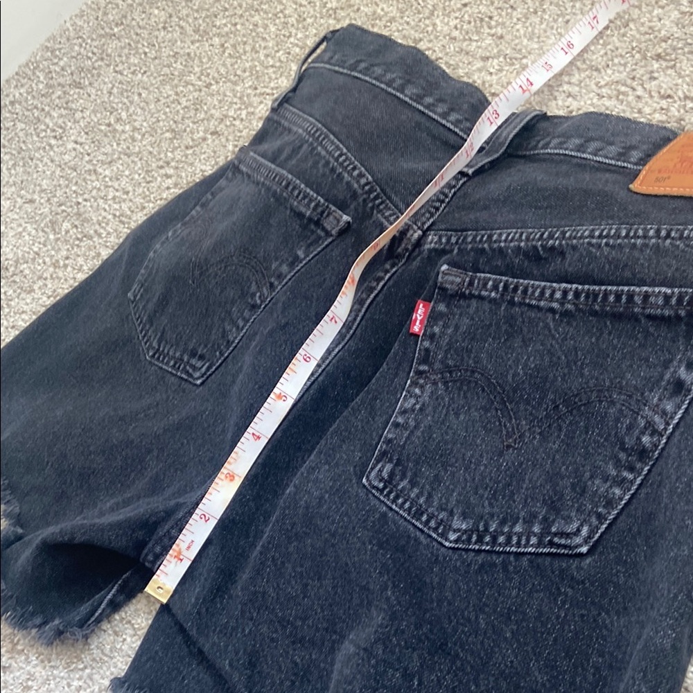Levi's Black Denim Shorts - Picture 12 of 13